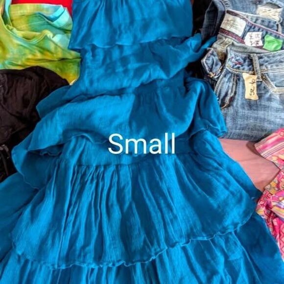 Women's sz SMALL clothing lot of 6 items Jacket tank bikini Dress Tops Jacket - Picture 3 of 7